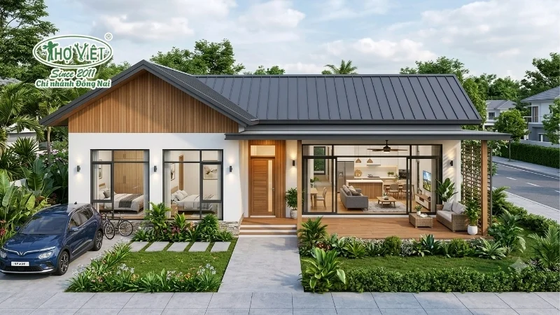 55+ mẫu nhà 1 tầng 3 phòng ngủ 80m2 ấn tượng 9 mẫu nhà 1 tầng 3 phòng ngủ 80m2 được săn đón