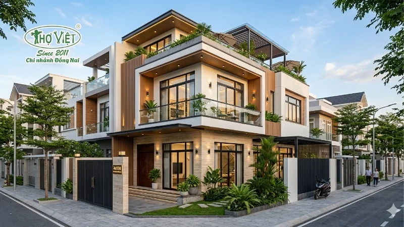 mẫu nhà 1 trệt 2 lầu 4x15 đáng xây