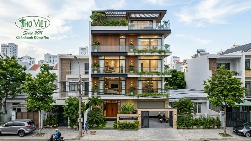 mẫu nhà 6 tầng thiết kế sang trọng và tiện nghi