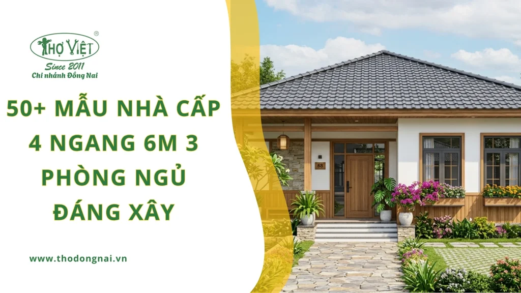 50+ mẫu nhà cấp 4 ngang 6m 3 phòng ngủ đáng xây 1 50+ mẫu nhà cấp 4 ngang 6m 3 phòng ngủ đáng xây