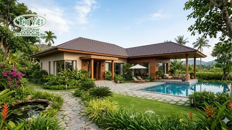 55+ mẫu nhà biệt thự vườn 1 tầng đẹp và tiện nghi 13 mẫu nhà biệt thự vườn 1 tầng đẹp tinh tế