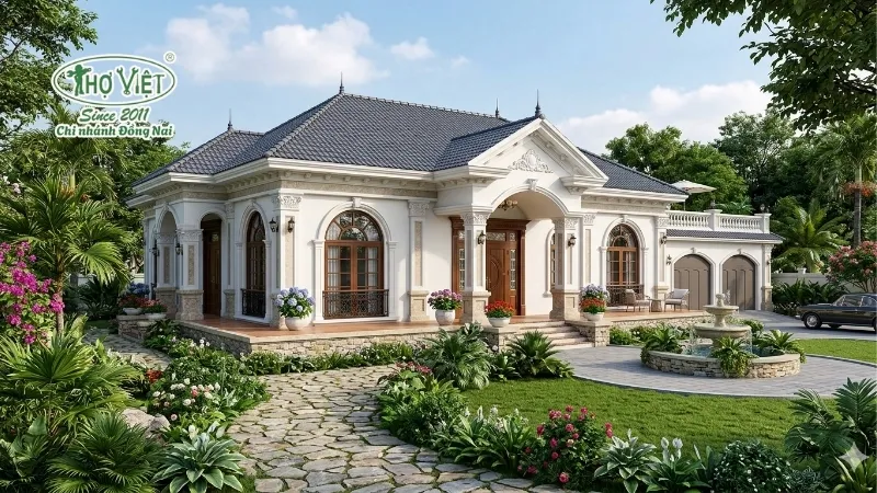55+ mẫu nhà biệt thự vườn 1 tầng đẹp và tiện nghi 14 mẫu nhà biệt thự vườn 1 tầng đẹp tinh tế