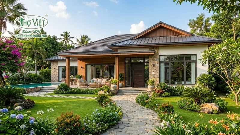 55+ mẫu nhà biệt thự vườn 1 tầng đẹp và tiện nghi 16 mẫu nhà biệt thự vườn 1 tầng đẹp tinh tế