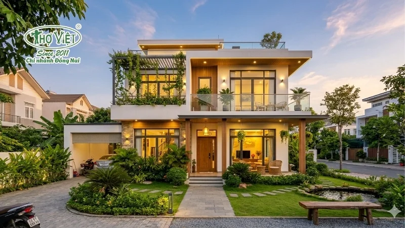 mẫu nhà cấp 4 2 tầng và đẹp nổi bật