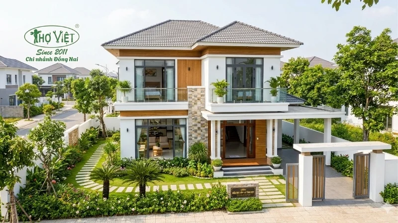 mẫu nhà cấp 4 2 tầng và đẹp nổi bật
