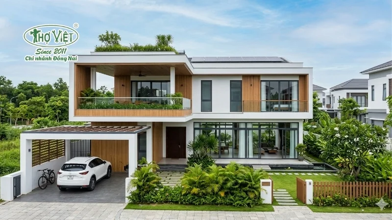 mẫu nhà cấp 4 2 tầng và đẹp nổi bật