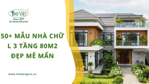 50+ mẫu nhà chữ L 3 tầng 80m2 đẹp mê mẩn