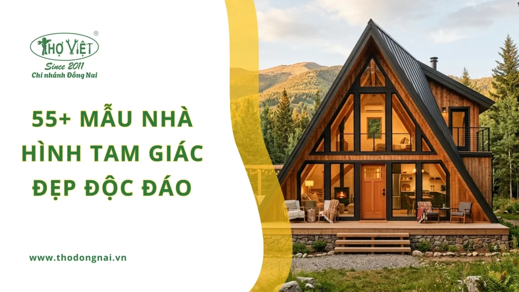 55+ mẫu nhà hình tam giác đẹp độc đáo 1 55+ mẫu nhà hình tam giác đẹp độc đáo