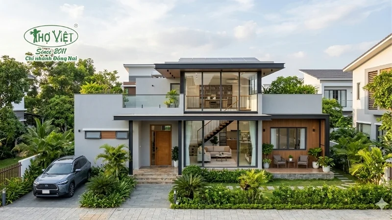 mẫu nhà mái bằng 1 tầng đẹp tinh gọn