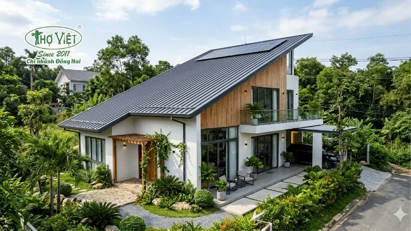 55+ mẫu nhà mái lệch lợp tôn sang trọng và tiện nghi 13 mẫu nhà mái lệch lợp tôn bền đẹp theo thời gian