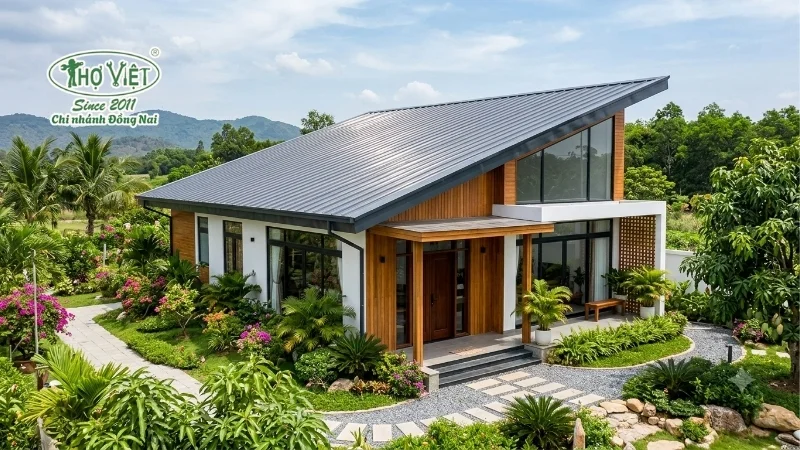 55+ mẫu nhà mái lệch lợp tôn sang trọng và tiện nghi 14 mẫu nhà mái lệch lợp tôn bền đẹp theo thời gian
