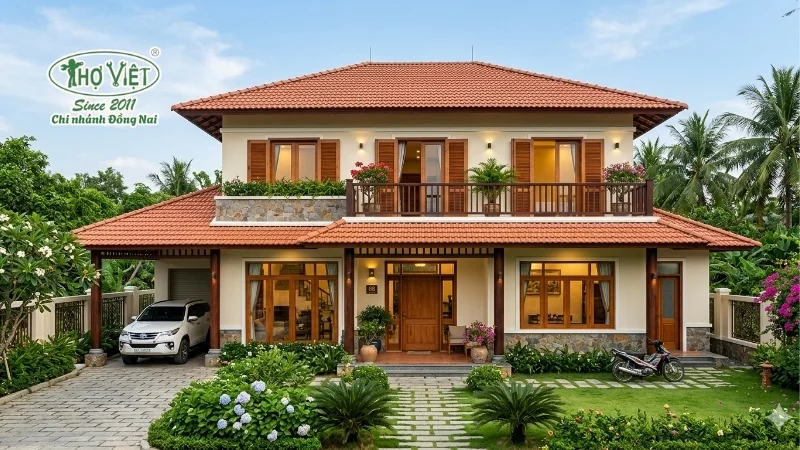 50+ mẫu nhà mái ngói 2 tầng đẹp hài hòa 8 mẫu nhà mái ngói 2 tầng đẹp tinh tế