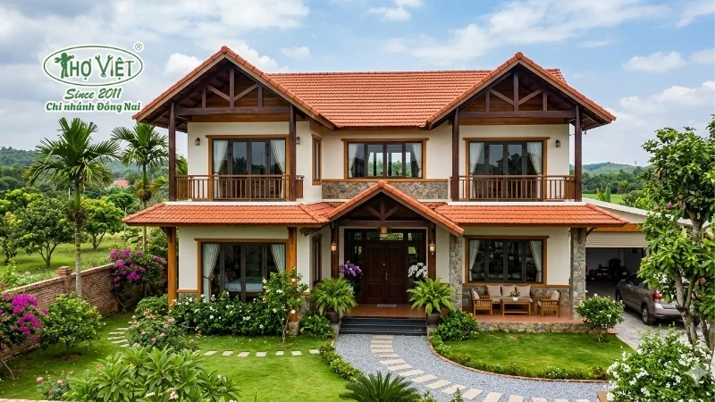 50+ mẫu nhà mái ngói 2 tầng đẹp hài hòa 14 mẫu nhà mái ngói 2 tầng đẹp tinh tế
