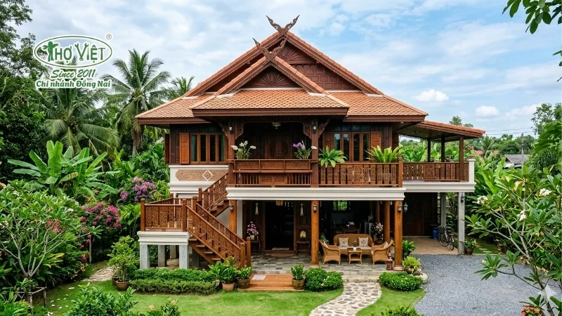 mẫu nhà Thái 2 tầng thiết kế ấn tượng