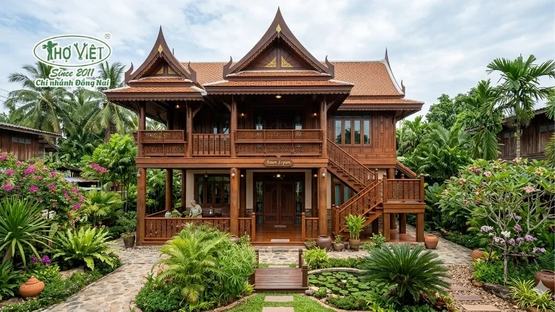 mẫu nhà Thái 2 tầng thiết kế ấn tượng