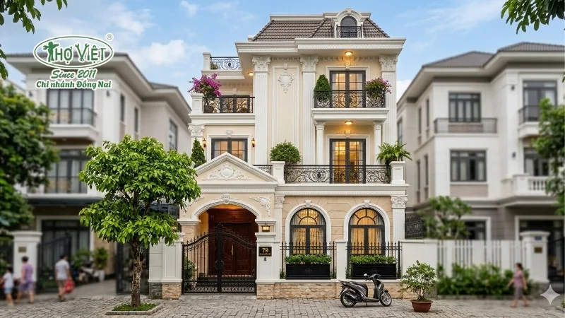 50+ mẫu nhà mặt tiền 6m tân cổ điển đẹp và tiện nghi 8 mẫu nhà mặt tiền 6m tân cổ điển ấn tượng gây ấn tượng