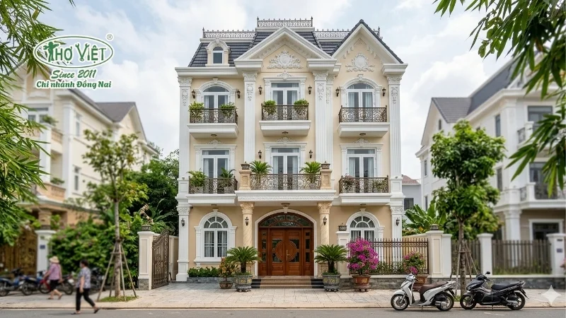 50+ mẫu nhà mặt tiền 6m tân cổ điển đẹp và tiện nghi 11 mẫu nhà mặt tiền 6m tân cổ điển ấn tượng gây ấn tượng