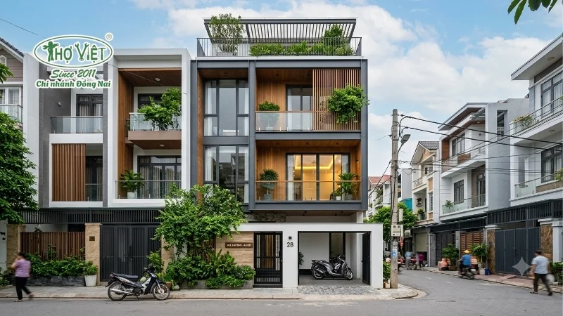 mẫu nhà ống 3 tầng 4x16 đẹp hiện đại, tiện nghi