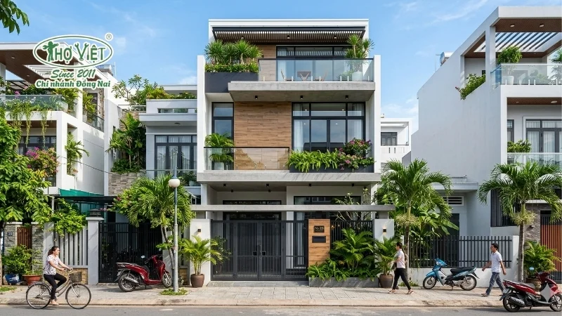 mẫu nhà ống 3 tầng 4x16 đẹp hiện đại, tiện nghi