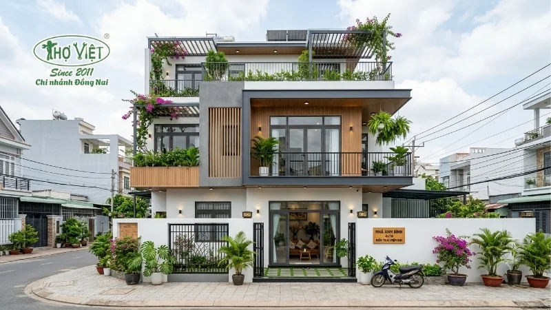 mẫu nhà ống 3 tầng 4x16 đẹp hiện đại, tiện nghi