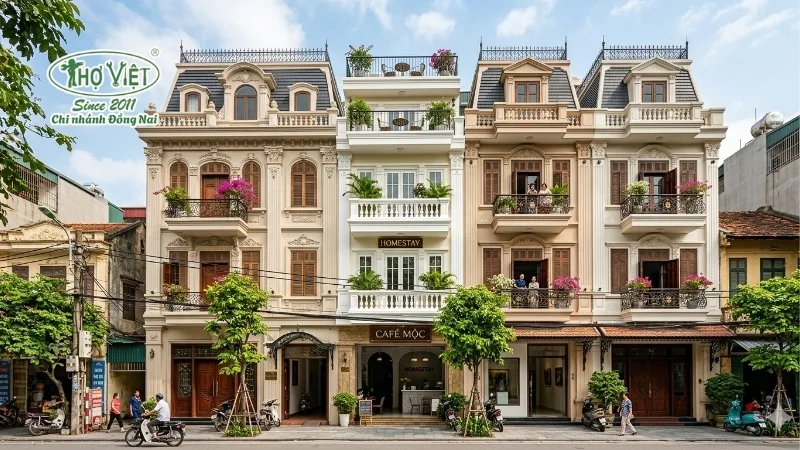 mẫu nhà ống 5 tầng kiểu Pháp được yêu thích