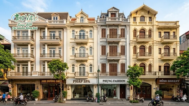 mẫu nhà ống 5 tầng kiểu Pháp được yêu thích