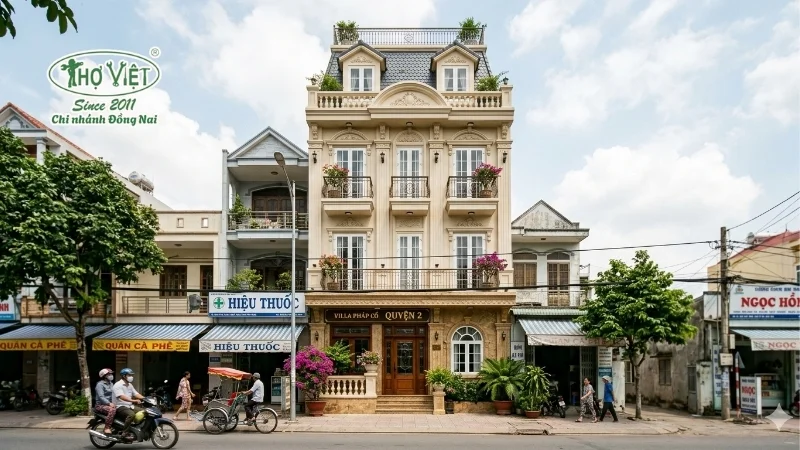 mẫu nhà ống 5 tầng kiểu Pháp được yêu thích