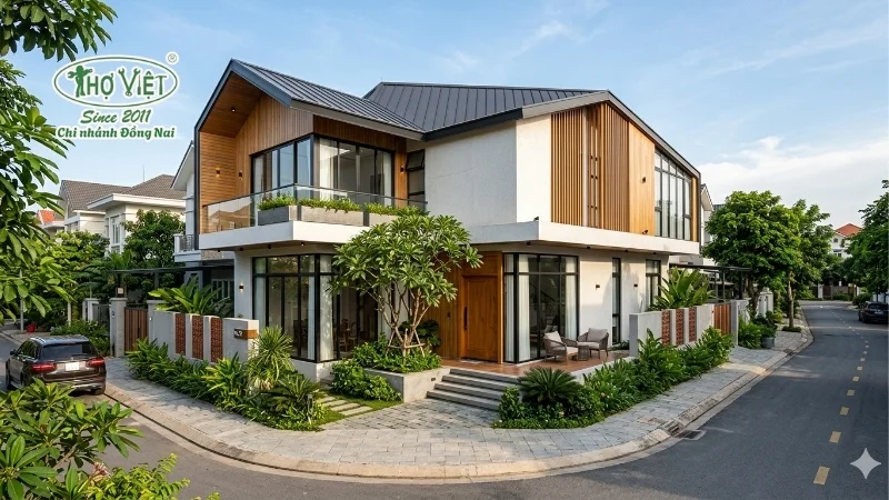 50+ mẫu nhà xéo góc đẹp hài hòa 9 mẫu nhà xéo góc nhiều phong cách kiến trúc