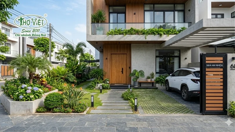 mẫu sân trước nhà đẹp được yêu thích