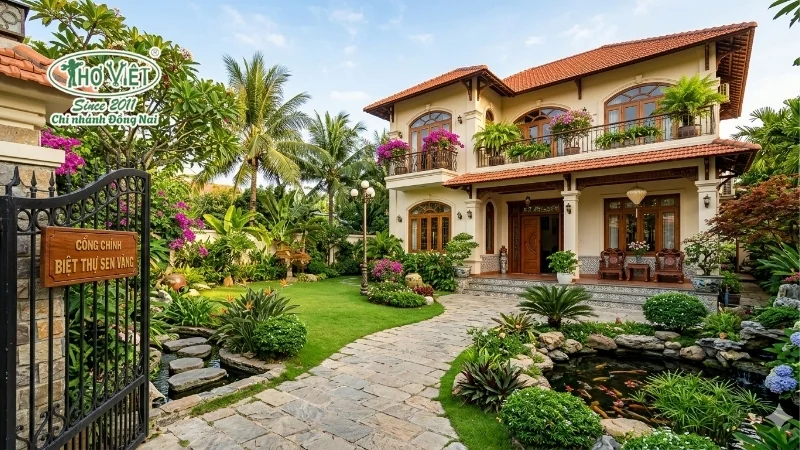mẫu sân trước nhà đẹp được yêu thích