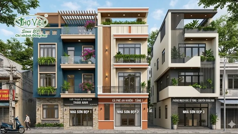 99+ các mẫu sơn mặt tiền nhà ống đẹp và bền màu 10 mẫu sơn mặt tiền nhà ống đẹp theo từng phong cách