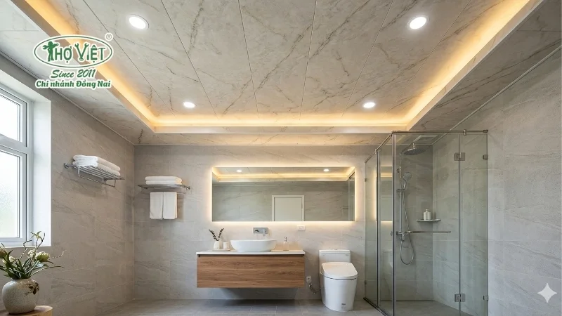 mẫu trần nhựa nhà vệ sinh phù hợp mọi diện tích