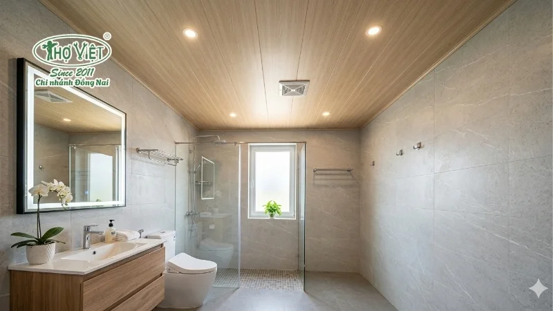 mẫu trần nhựa nhà vệ sinh phù hợp mọi diện tích