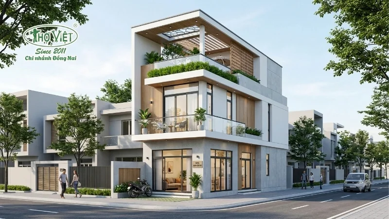 Nhà 1 trệt 2 lầu 4x15 có sân thượng