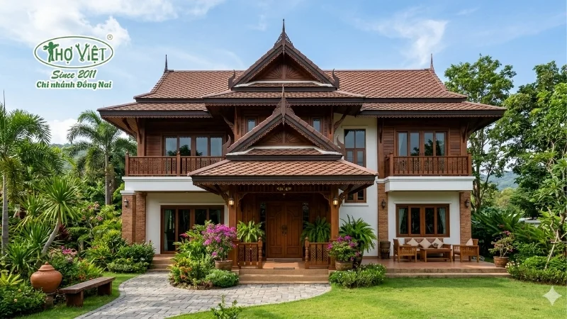 50+ mẫu nhà 2 tỷ nổi bật với kiến trúc cuốn hút 6 Mẫu nhà 2 tỷ mái Thái