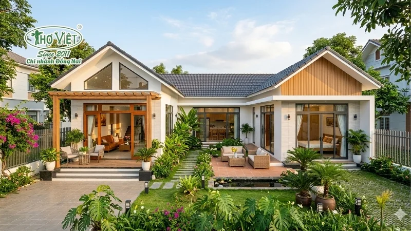 50+ mẫu nhà cấp 4 1 tầng đẹp và được săn đón 6 Nhà cấp 4 1 tầng hiện đại