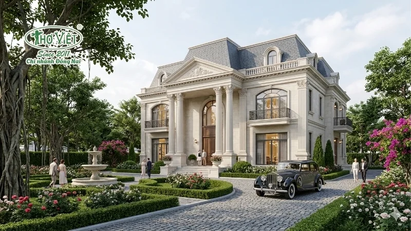 50+ mẫu nhà mặt tiền 6m tân cổ điển đẹp và tiện nghi 3 Vì sao mặt tiền 6m phù hợp với phong cách tân cổ điển?