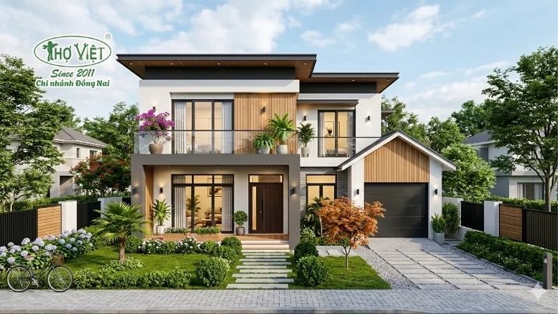 50+ mẫu nhà ngang 10m 2 tầng rộng rãi và thông thoáng 4 Nhà ngang 10m 2 tầng hiện đại