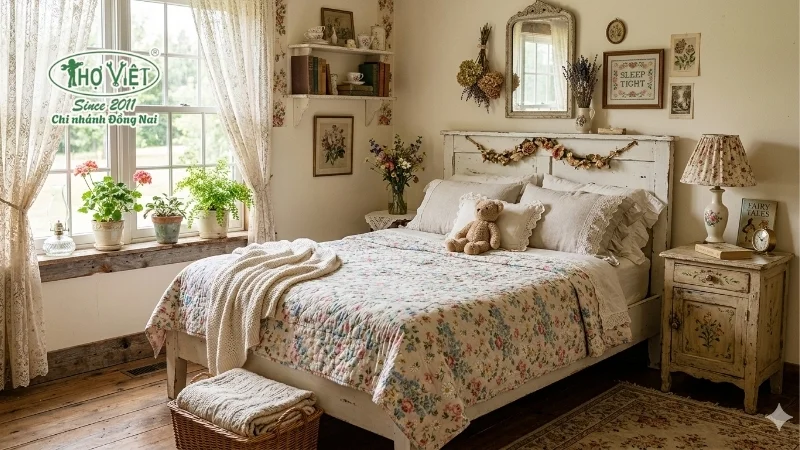 55+ mẫu phòng ngủ dễ thương ai cũng mê 4 Phòng ngủ dễ thương phong cách Vintage