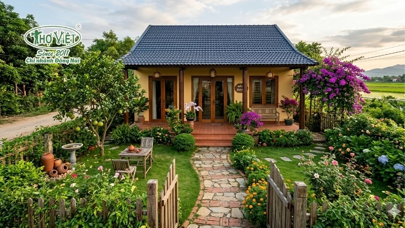 Sân trước nhà cấp 4