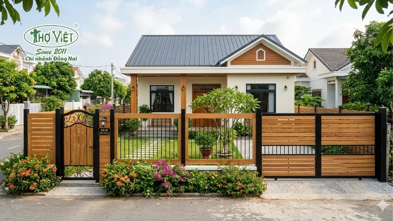 Tiêu chuẩn kỹ thuật cần biết khi xây hàng rào nhà cấp 4